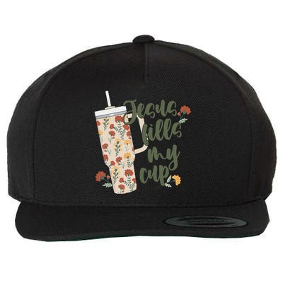 Jesus Fills My Cup  Wool Snapback Cap