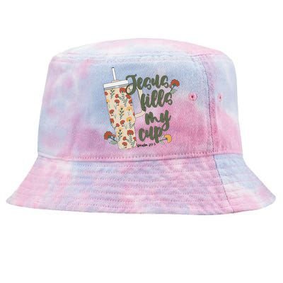 Jesus Fills My Cup  Tie-Dyed Bucket Hat