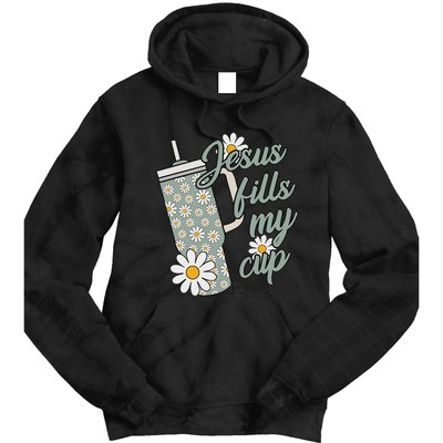 Jesus Fills My Cup Psalm 23 5 Flower Tumbler Tie Dye Hoodie