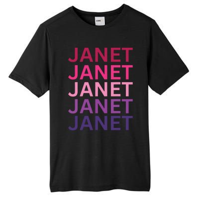 Janet First Name I Love Janet Tall Fusion ChromaSoft Performance T-Shirt