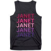 Janet First Name I Love Janet Tank Top