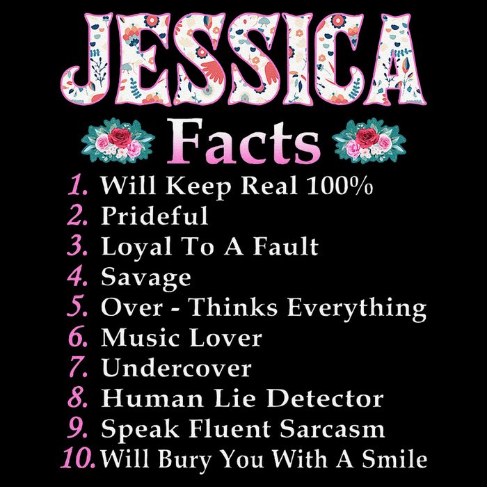 Jessica First Name Jessica Facts Floral Cooling Performance Crew T-Shirt
