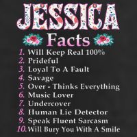 Jessica First Name Jessica Facts Floral 11oz C Handle Ceramic Mug