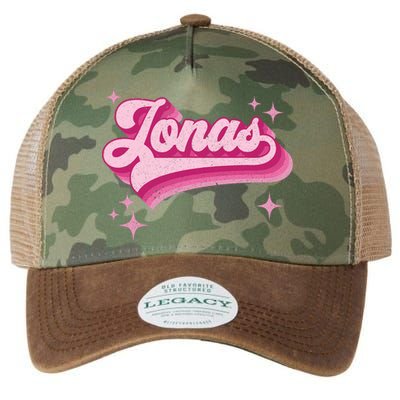 Jonas First Names Vintage Distressed Retro Style Legacy Tie Dye Trucker Hat