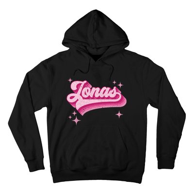 Jonas First Names Vintage Distressed Retro Style Hoodie