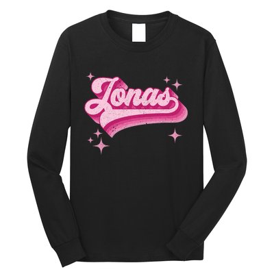 Jonas First Names Vintage Distressed Retro Style Long Sleeve Shirt