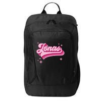 Jonas First Names Vintage Distressed Retro Style City Backpack