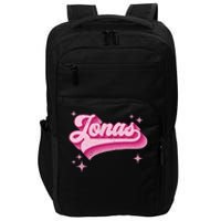 Jonas First Names Vintage Distressed Retro Style Impact Tech Backpack