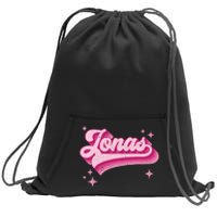 Jonas First Names Vintage Distressed Retro Style Sweatshirt Cinch Pack Bag