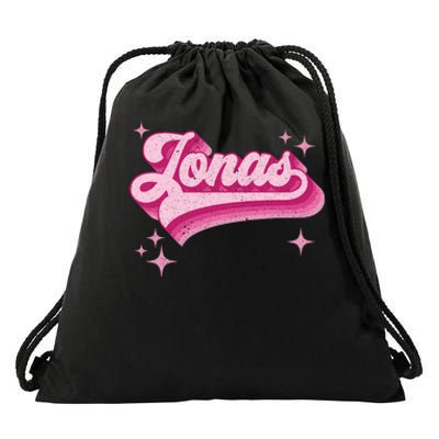 Jonas First Names Vintage Distressed Retro Style Drawstring Bag