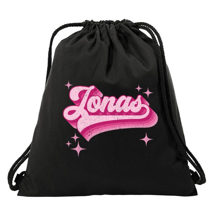 Jonas First Names Vintage Distressed Retro Style Drawstring Bag