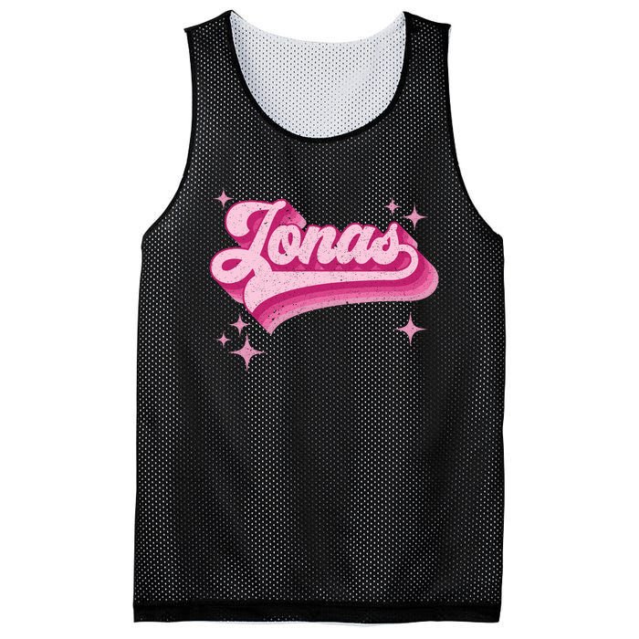 Jonas First Names Vintage Distressed Retro Style Mesh Reversible Basketball Jersey Tank