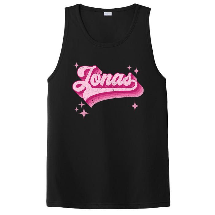 Jonas First Names Vintage Distressed Retro Style PosiCharge Competitor Tank