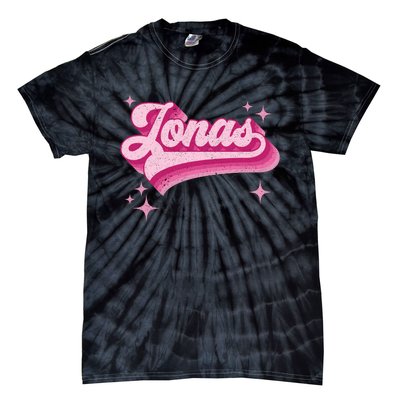 Jonas First Names Vintage Distressed Retro Style Tie-Dye T-Shirt