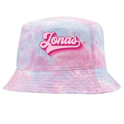 Jonas First Names Vintage Distressed Retro Style Tie-Dyed Bucket Hat