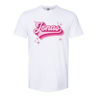 Jonas First Names Vintage Distressed Retro Style Softstyle CVC T-Shirt