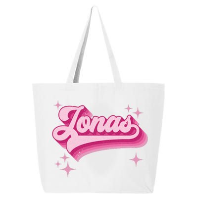 Jonas First Names Vintage Distressed Retro Style 25L Jumbo Tote