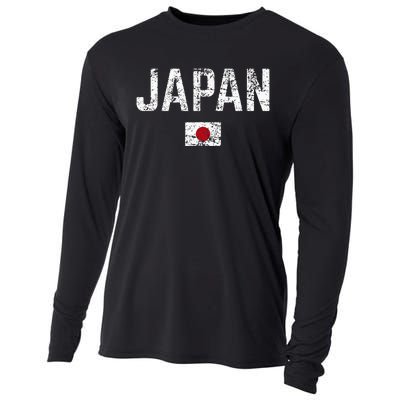 Japan Flag Nippon Blue Japan Cooling Performance Long Sleeve Crew