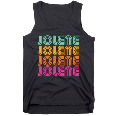 Jolene First Name Cute Retro Vintage I Love 70s 80s Style Tank Top