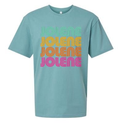 Jolene First Name Cute Retro Vintage I Love 70s 80s Style Sueded Cloud Jersey T-Shirt