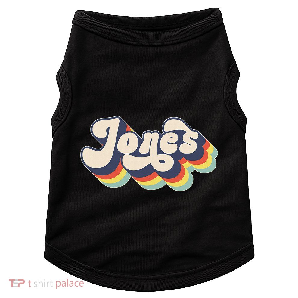 Jones Family Name Personalized Surname Doggie Tank