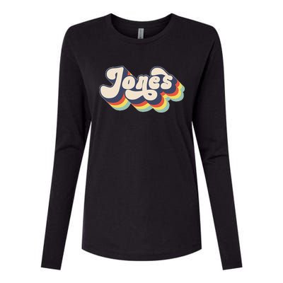 Jones Family Name Personalized Surname Womens Cotton Relaxed Long Sleeve T-Shirt