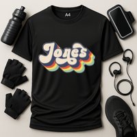 Jones Family Name Personalized Surname Cooling Performance Crew T-Shirt