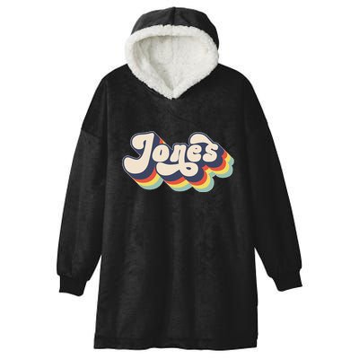 Jones Family Name Personalized Surname Hooded Wearable Blanket