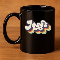 Jones Family Name Personalized Surname 11oz C Handle Ceramic Mug