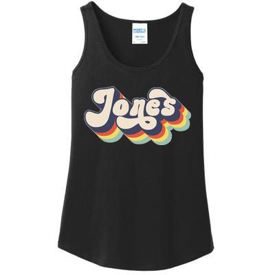 Jones Family Name Personalized Surname Ladies Essential Tank