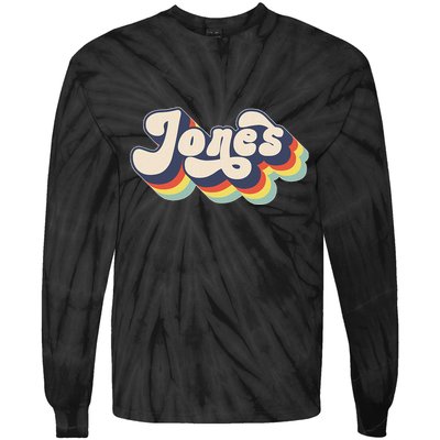 Jones Family Name Personalized Surname Tie-Dye Long Sleeve Shirt