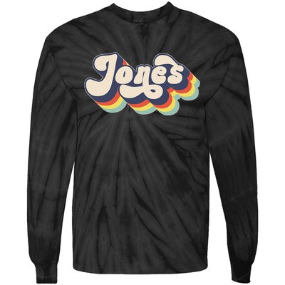 Jones Family Name Personalized Surname Tie-Dye Long Sleeve Shirt