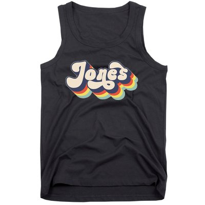 Jones Family Name Personalized Surname Tank Top