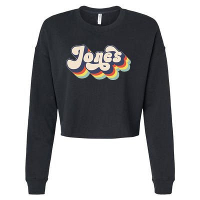 Jones Family Name Personalized Surname Cropped Pullover Crew