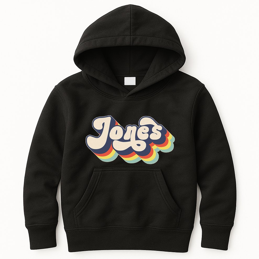 Jones Family Name Personalized Surname Kids Hoodie