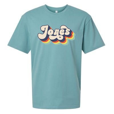 Jones Family Name Personalized Surname Sueded Cloud Jersey T-Shirt