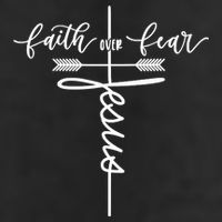 Jesus Faith Over Fear Christian Inspirational Graphic Tees Hat