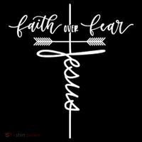 Jesus Faith Over Fear Christian Inspirational Impact Tech Backpack