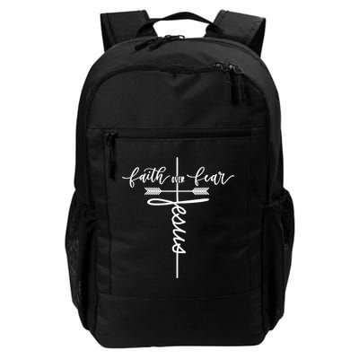Jesus Faith Over Fear Christian Inspirational Backpack