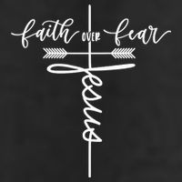 Jesus Faith Over Fear Christian Inspirational Adult Drive Performance Visor
