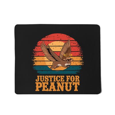 Justice For Peanut The Squirrel Peanut Squirrel Retro Mousepad