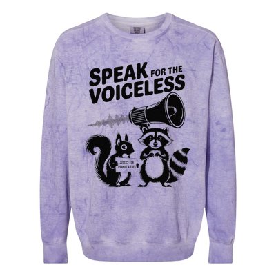 Justice For Peanut & Fred Animal Rights Protest Colorblast Crewneck Sweatshirt