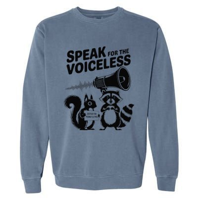 Justice For Peanut & Fred Animal Rights Protest Garment-Dyed Sweatshirt