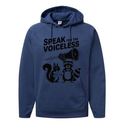 Justice For Peanut & Fred Animal Rights Protest Performance Fleece Hoodie