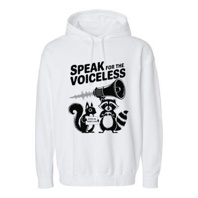 Justice For Peanut & Fred Animal Rights Protest Garment-Dyed Fleece Hoodie