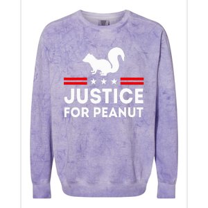 Justice For Peanut The Squirrels Colorblast Crewneck Sweatshirt