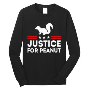 Justice For Peanut The Squirrels Long Sleeve Shirt