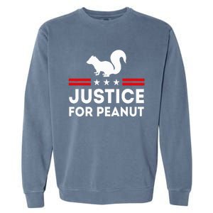 Justice For Peanut The Squirrels Garment-Dyed Sweatshirt