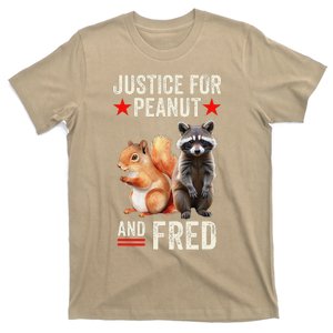 Justice For Peanut The Squirrel And Fred The Raccoon 2024 T-Shirt