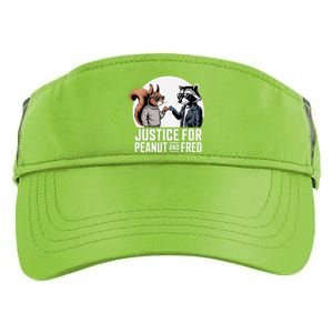 Justice For Peanut The Squirrel & Fred The Racoon Adult Drive Performance Visor